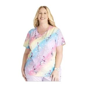 Cat in the Hat Cherokee Scrubs Tooniforms Dr. Seuss V Neck Top TF737 SEGM